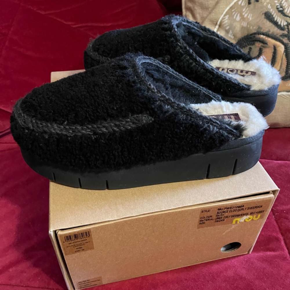 MOU  Bounce Clog Curly Sheepskin Size 39 - Picture 7 of 9